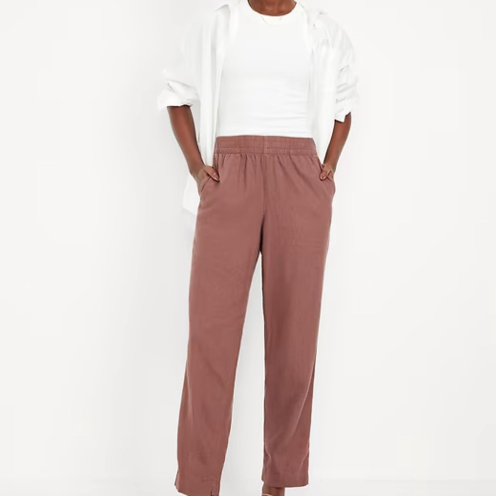 Old Navy Women's Baked Bronze/Mauve Trousers